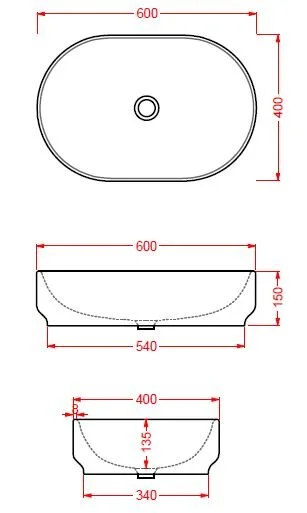 Раковина накладная ArtCeram Gio Evolution GIL003 05 00 белый