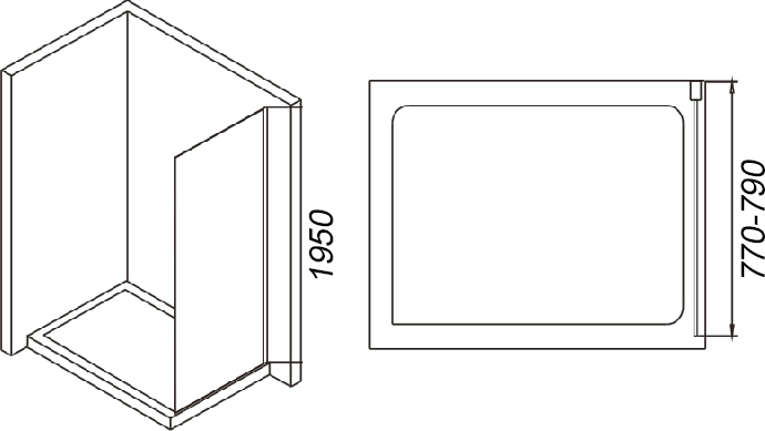 Боковая стенка Weltwasser WW900 900B-80