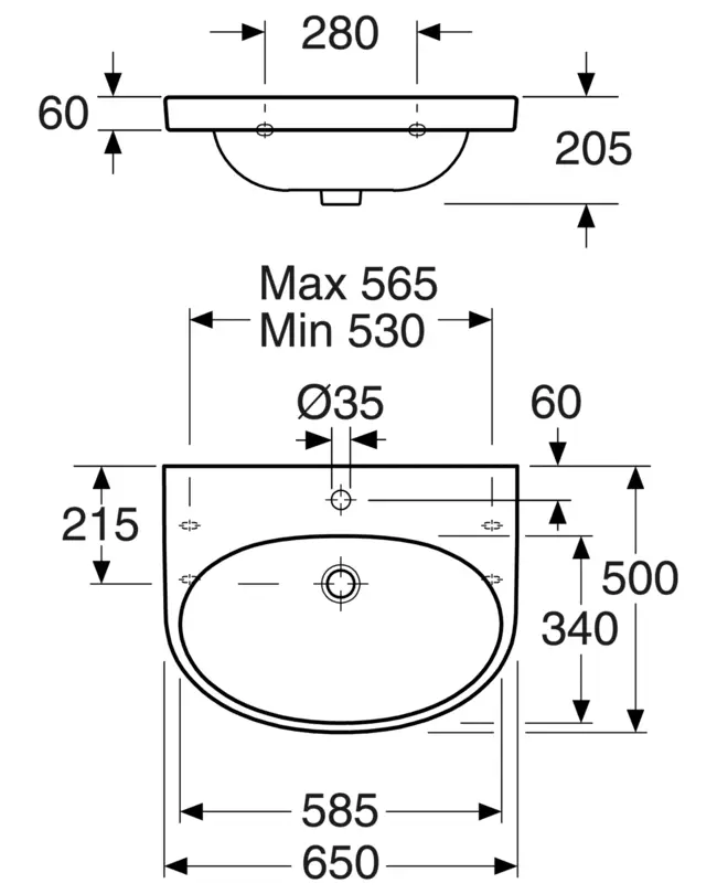 Раковина Gustavsberg Nautic 556599R1 белый