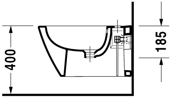 Подвесное биде Duravit Starck-2 2271150000