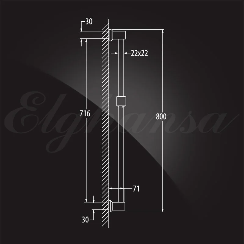 Душевой гарнитур Elghansa SB67S хром