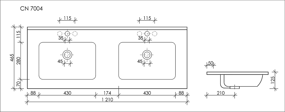 Раковина Ceramica Nova Element CN7004