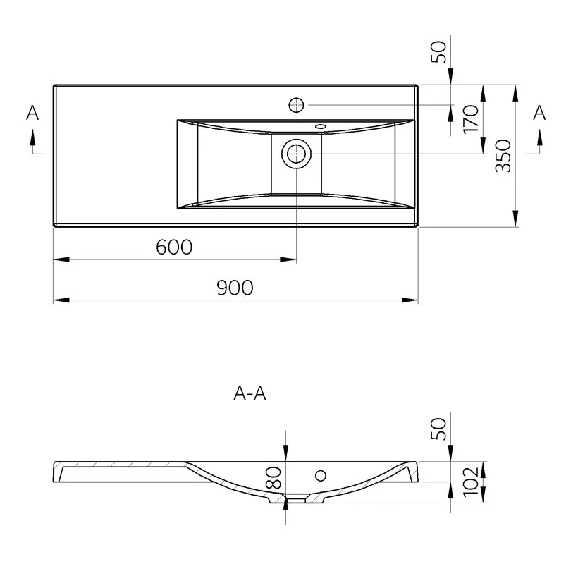 Раковина Marmite Selina 601055093103/601055092103 белый