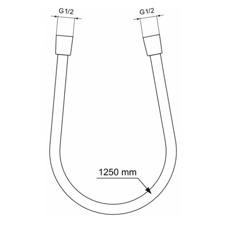 Душевой шланг Ideal Standard Idealflex BE125XG черный