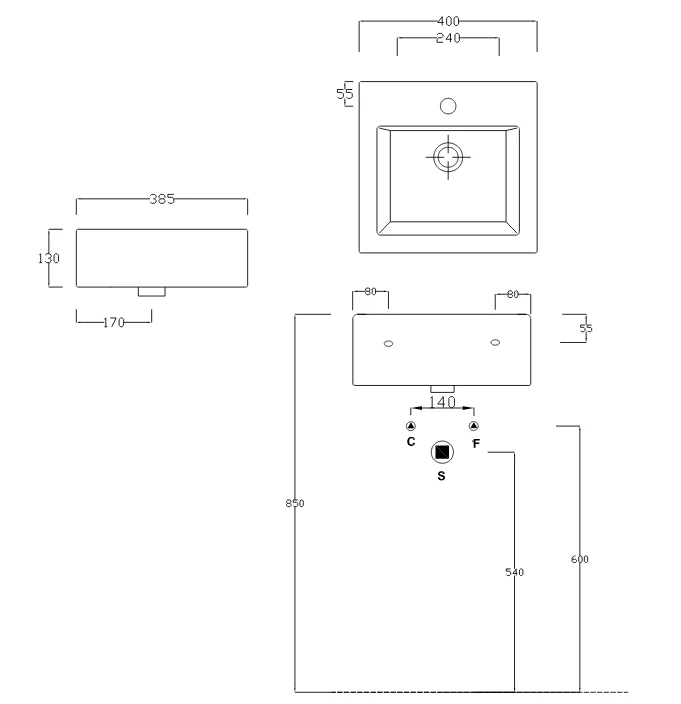 Раковина накладная ArtCeram La Fontana TFL021 0100 белый