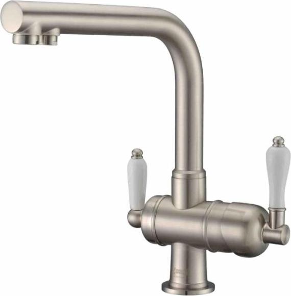 Смеситель Zorg Sanitary ZR 328 YF NICKEL для кухонной мойки