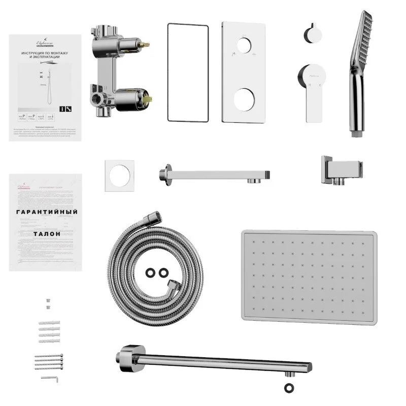 Душевая система Elghansa Squareline 54Q0743 (Set-17) хром