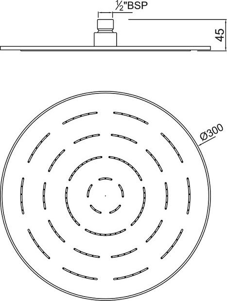 Верхний душ Jaquar Maze OHS-CHR-1633