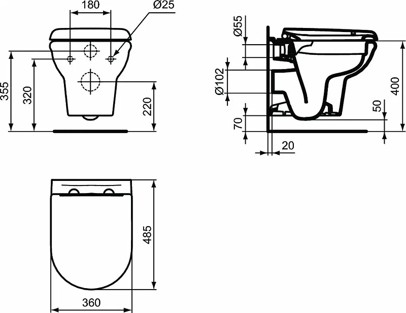 Душевая система Frap H71-9 F2471-9 оружейная сталь