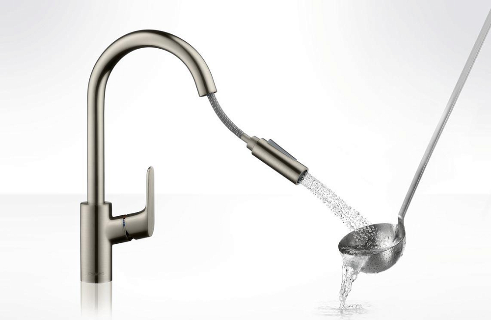 Смеситель для кухонной мойки Hansgrohe Focus 31815800, сталь