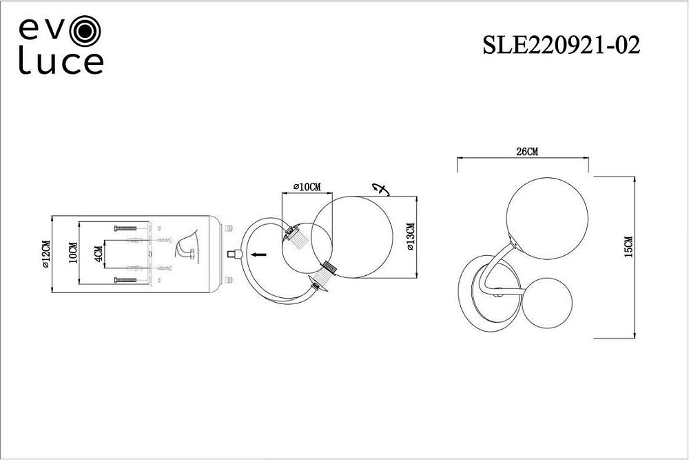 Бра Evoluce Formae SLE220921-02