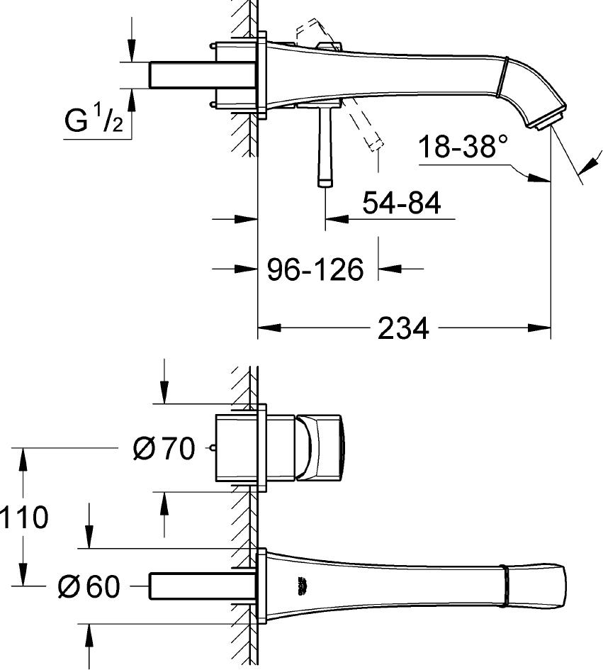 Смеситель Grohe Grandera 19930000 для раковины