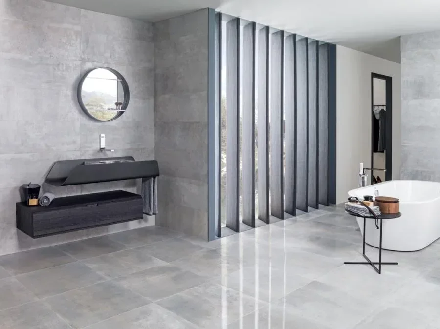 Керамогранит Porcelanosa Metropolitan Silver L 59.6 x 59.6 см, серый, 100325575 / 1С код: 00000205695