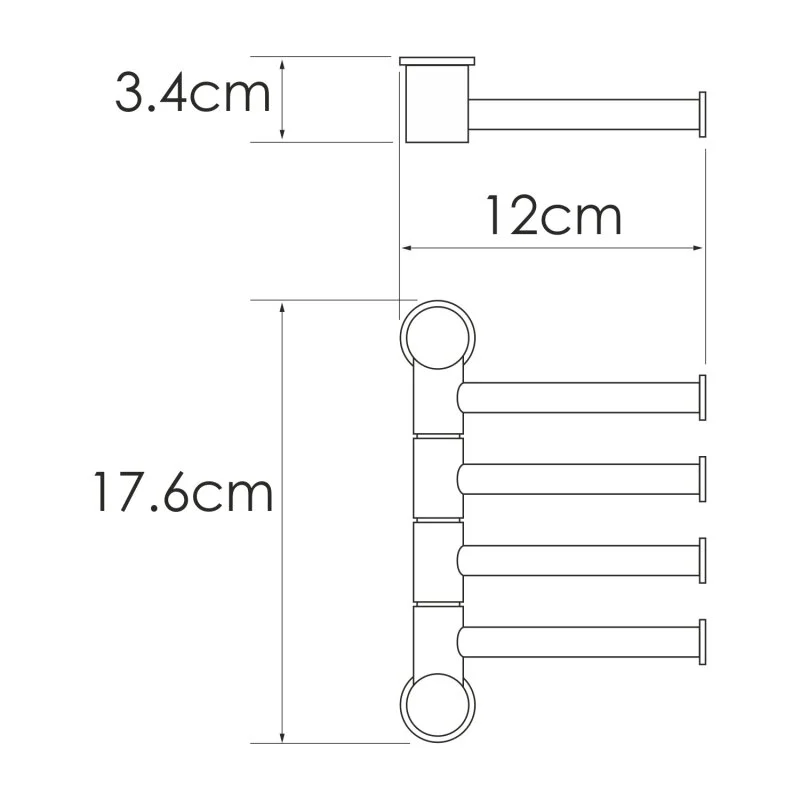 Полотенцедержатель WasserKRAFT серия К K-1054WHITE белый