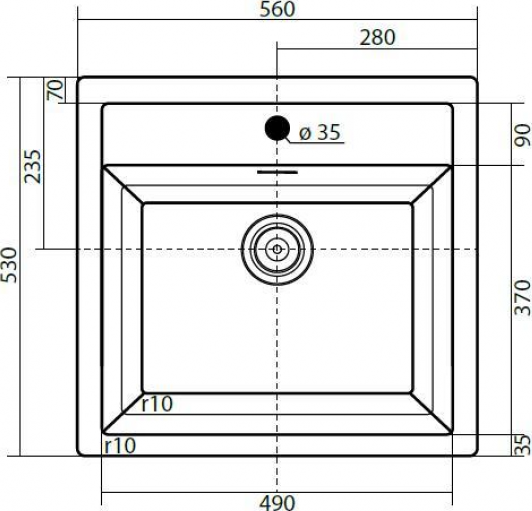 Кухонная мойка 56 см Franke Sirius SID 610 3,5" 114.0443.344, оникс