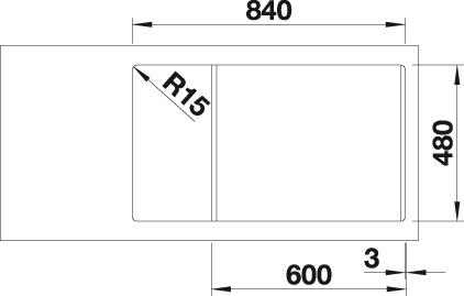 Кухонная мойка Blanco Legra XL 6 S 523326 антрацит