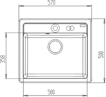 Кухонная мойка Iddis Vane G V31C571i87, коричневый матовый