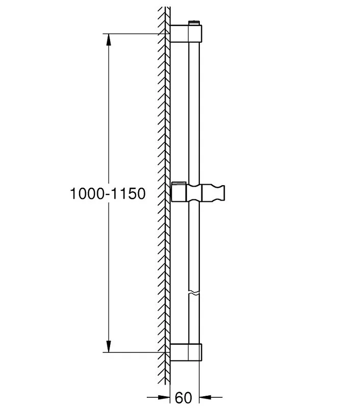 Штанга душевая Grohe New Tempesta 26971001 хром