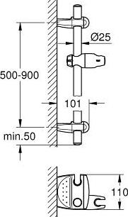 Душевая штанга Grohe Movario 28398000