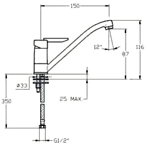 Смеситель для раковины Mofem Rumba 150-0053-10/50 хром