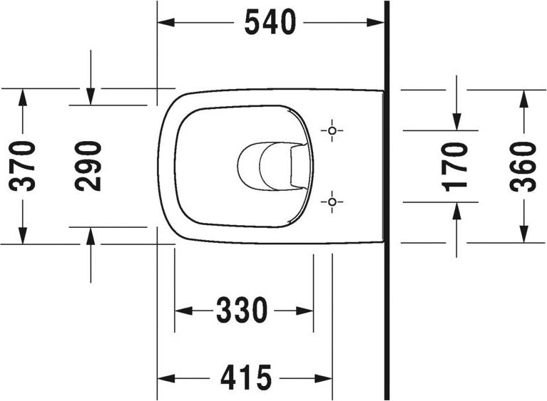 Подвесной унитаз Duravit DuraStyle 45510900A1 безободковый с крышкой-сиденьем soft close