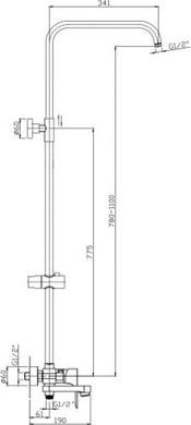 Душевая стойка Rush ST4235-30