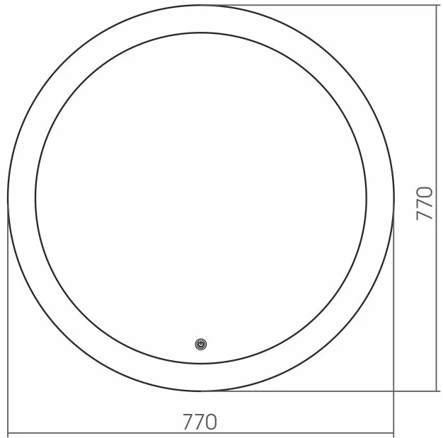 Зеркало Grossman Cosmo 9D770 белый