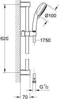 Душевой гарнитур Grohe Tempesta 27786001