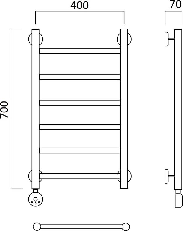 Полотенцесушитель электрический Aquanerzh Прямая 000-10A7040_L
