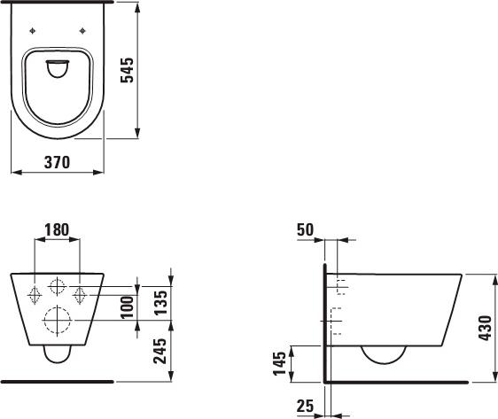 Подвесной унитаз Laufen Kartell 8.2033.1.000.000.1