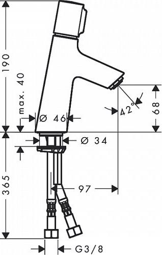 Смеситель для раковины Hansgrohe Talis Select S 72041000