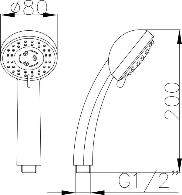 Душевая лейка Paulmark PM102