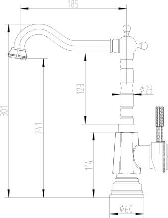 Смеситель для кухонной мойки Lemark Jasmine LM6605ORB бронза