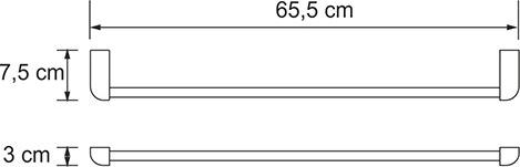 Полотенцедержатель 65 см WasserKRAFT Kammel K-8330, хром