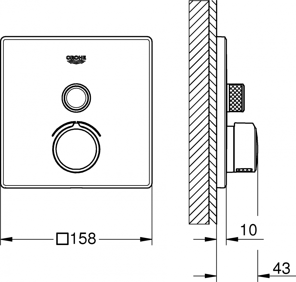 Смеситель Grohe Grohtherm SmartControl 29147000