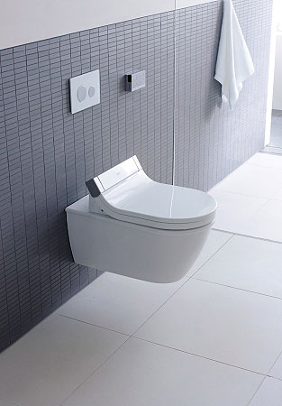 Крышка-сиденье Duravit Starck SensoWash 610001 002000300 с микролифтом петли хром функция биде