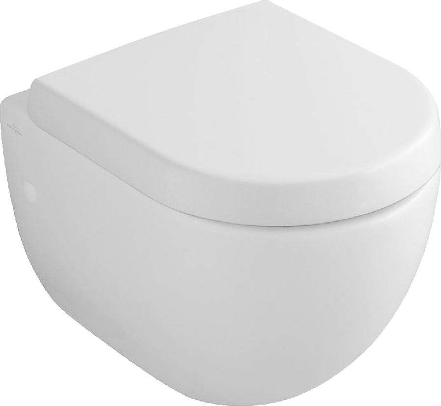 Подвесной унитаз Villeroy & Boch Subway Plus 6604 10R1 660410R1 alpin Сeramicplus