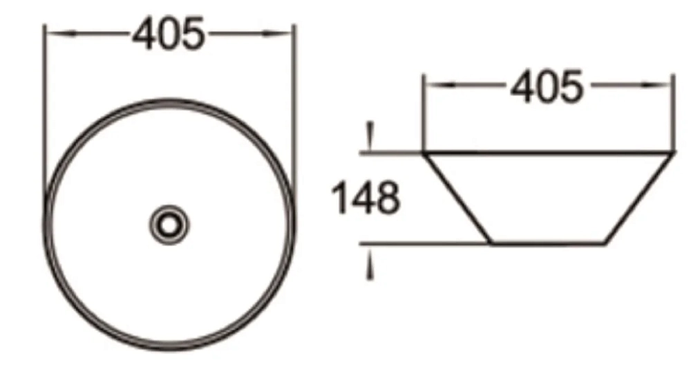 Раковина накладная SantiLine SL-1042 белый