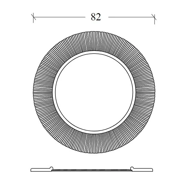 Зеркало Boheme NeoArt 528-G light золото