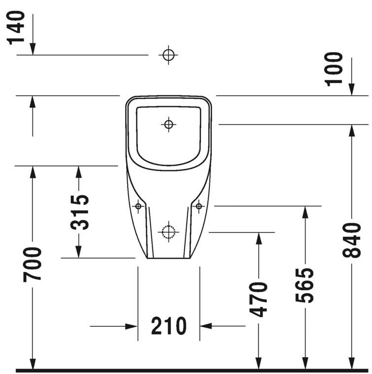 Писсуар Duravit D-Code 0828300000