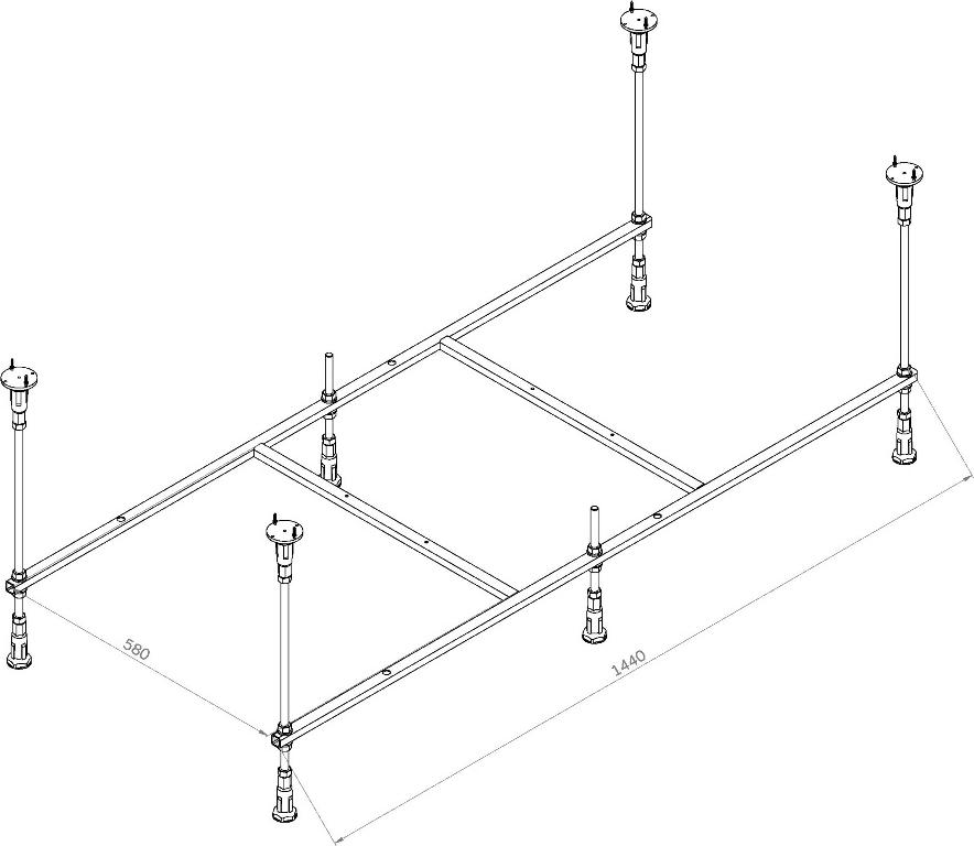 Каркас для ванны AM.PM X-Joy 150x70 W94A-150-070W-R