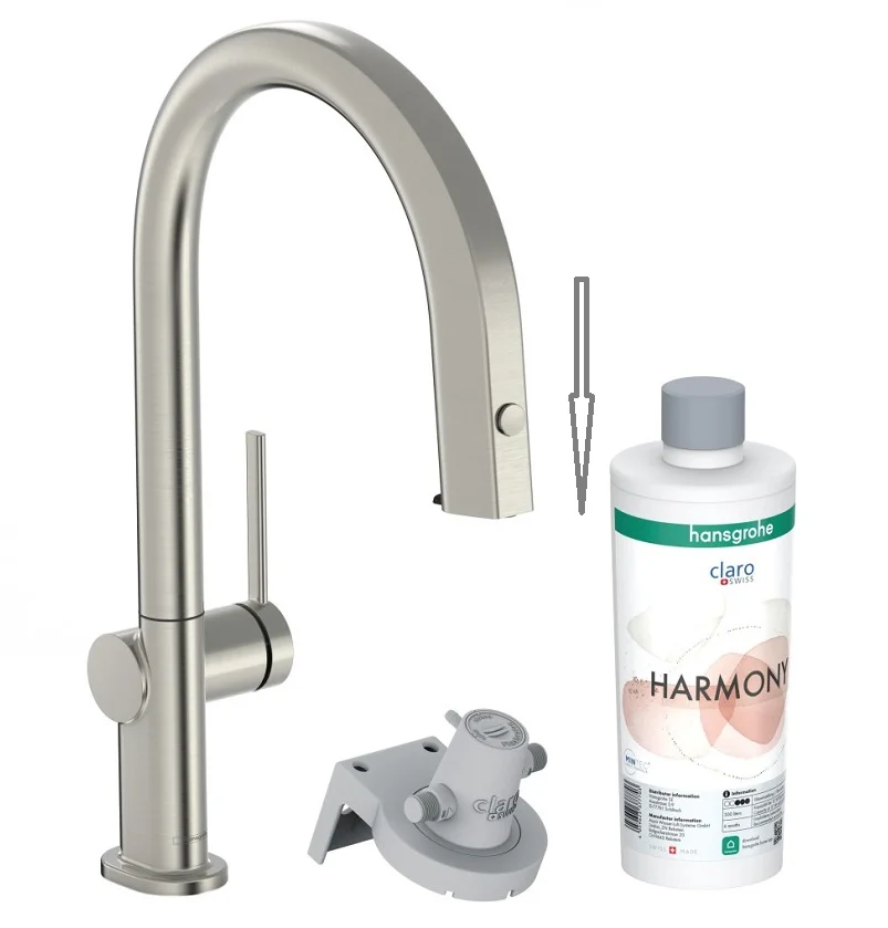 Смеситель для кухни Hansgrohe Aqittura 76801800 серый