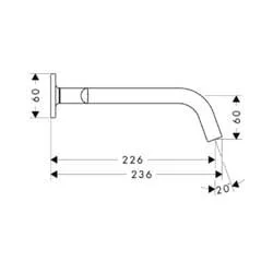 Смеситель для раковины Axor Citterio M 34316000 хром