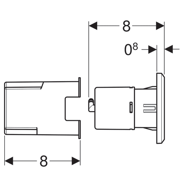 Кнопка смыва Geberit 116.051.KV.1 чёрный