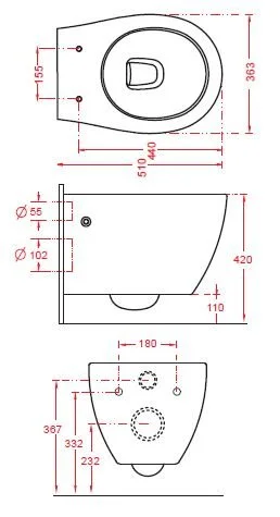 Подвесной унитаз ArtCeram Step STV001 01 00, белый