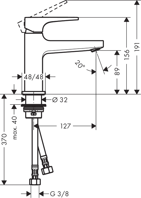 Комплект для ванной Смеситель Hansgrohe Metropol 32560000 + Смеситель Hansgrohe Metropol 32500000 + Душевой гарнитур Hansgrohe Crometta 26650400