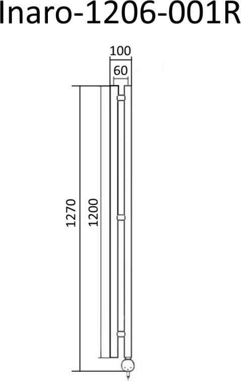 Электрический полотенцесушитель Маргроид Inaro Inaro-1206-001R 10x120 см