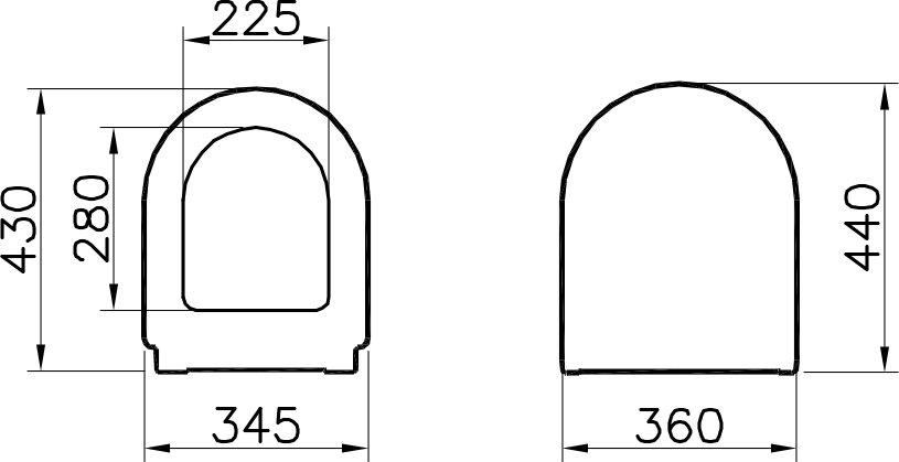 Крышка-сиденье VitrA Zentrum 94-003-009 с микролифтом, петли хром