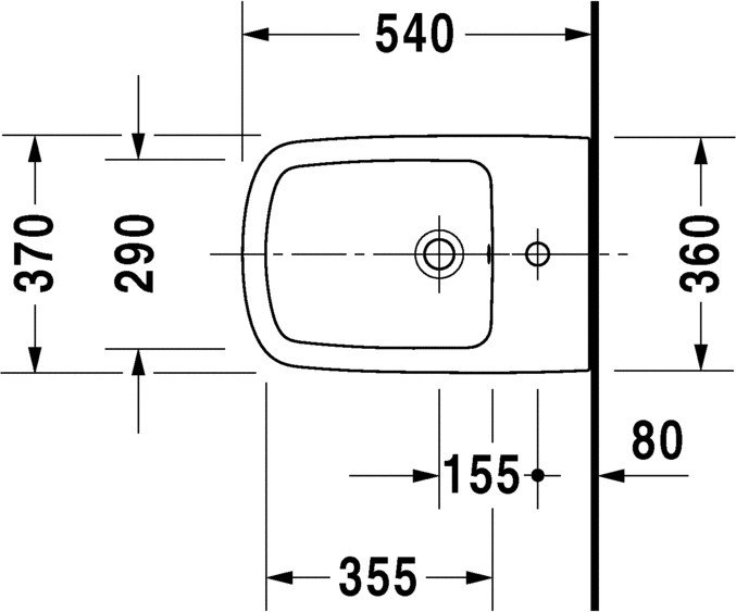 Подвесное биде Duravit DuraStyle 2287150000