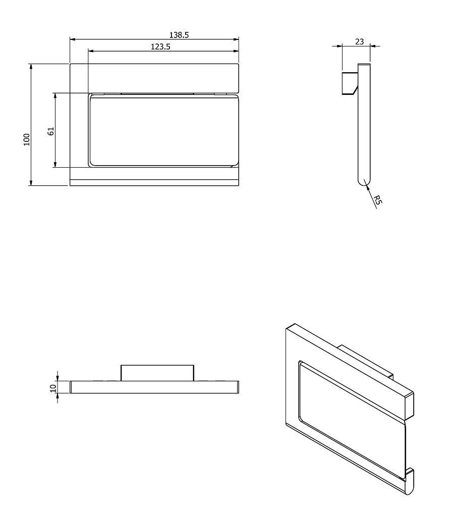 Держатель туалетной бумаги Langberger Accessories 38041A хром